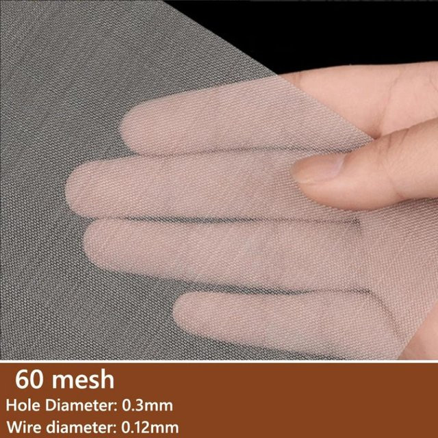 Xiaolang Filtersieb aus Edelstahl 304 mit 60 Mesh Maschenweite, Farbe: Silber, Breite: 30 cm, Tiefe: 20 cm - Bild 1