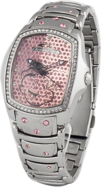 CHRONOTECH Armbanduhr, Quarz, Edelstahl, Grau, 33 mm, Damen - Bild 1