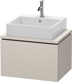 Duravit Waschtischunterschrank Compact L-Cube in Tau matt mit 1 Auszug, B: 62 cm, T: 47,7 cm - Bild 1