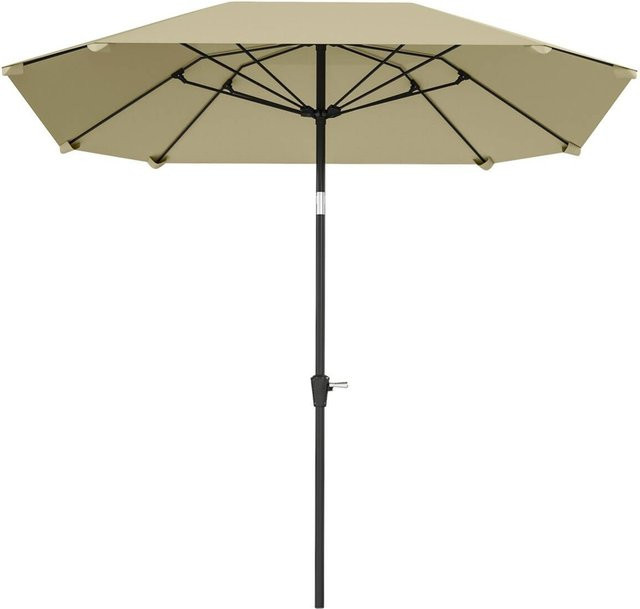 Outsunny Sonnenschirm aus Aluminium und Polyester in Beige, B/H/T: 233 x 240 x 233 cm - Bild 1
