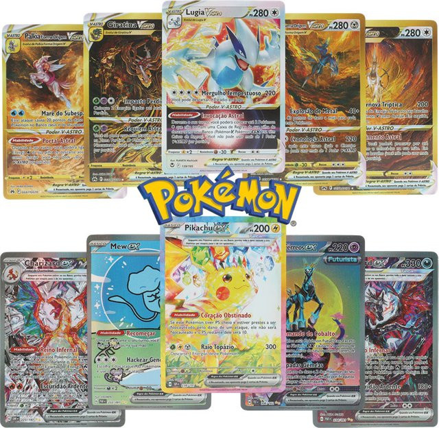 Potdemiel Pokémon-Karten, portugiesisch, 100-teiliges Set, bunt - Bild 1