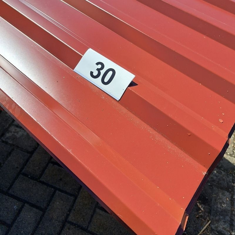 Trapezblech Dach Friedrich von Lien AG Anti-Tropf Rotbraun RAL 8012 4 Stück Länge: 3,00 m - Bild 1