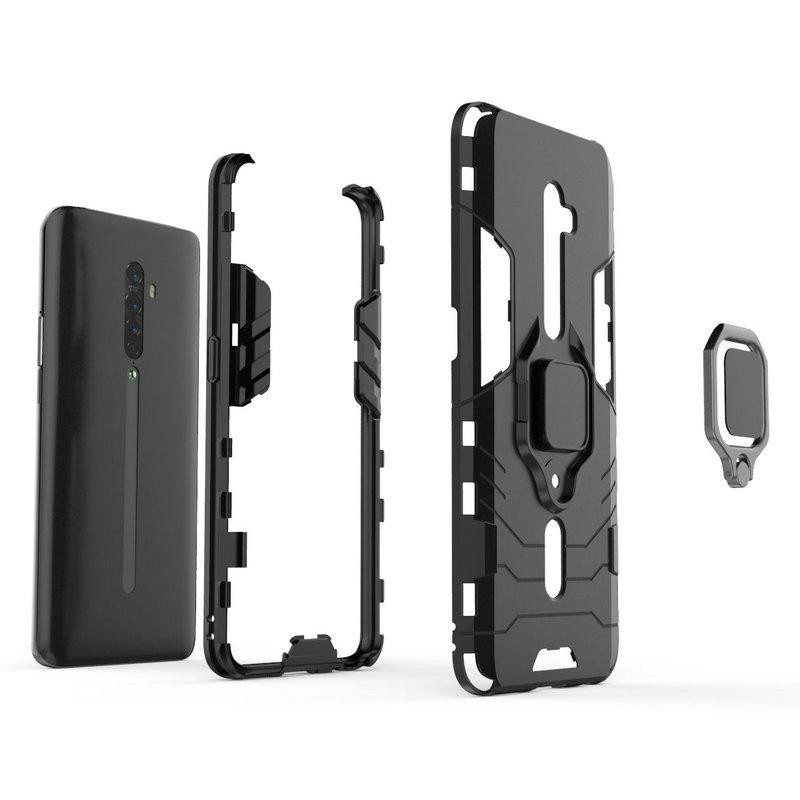 Oppo Reno 2 3D Ring Armor Handyhülle in Grau für Oppo Reno2 Z CPH1907 A9 A5 Case - Bild 3