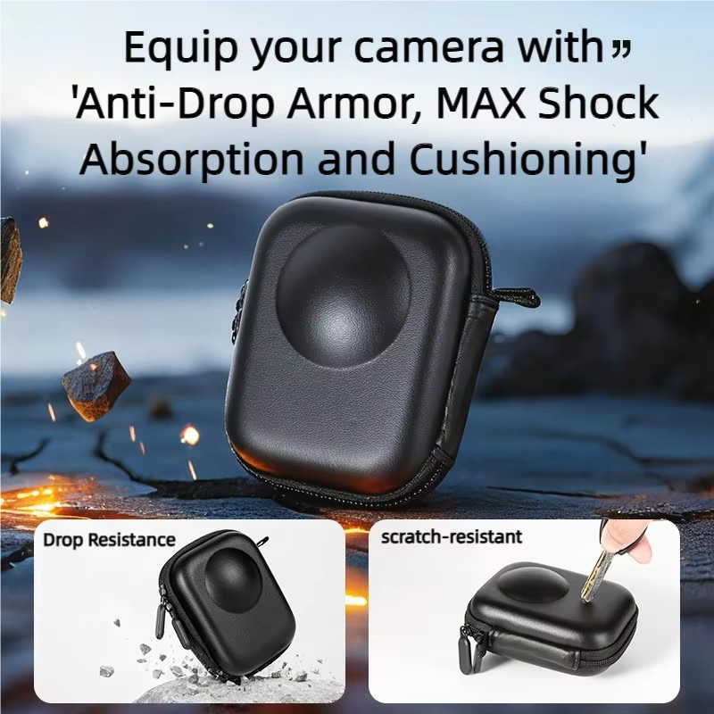 Ronkoen Mini Schutztasche für DJI Osmo360, Wasserdichte Aufbewahrungsbox in Schwarz - Bild 2