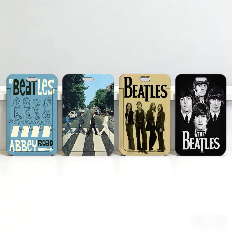 Hot-Band-T-The B-Beatles Premium-Ausweishalter mit Umhängeband aus Kunststoff für Mitarbeiter-Arbeitsausweise und Büro - Bild 2
