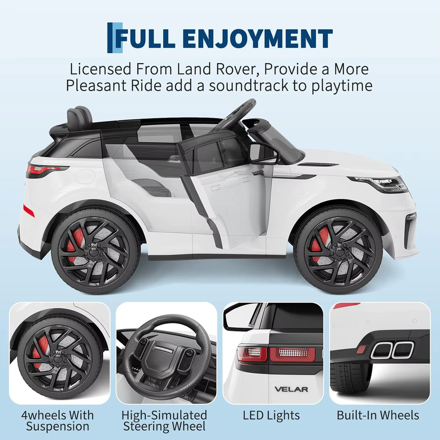 HiMISS 12-V-Elektro-Aufsitzwagen, Elektrofahrzeug, mit Elternfernbedienung, Musik und MP3, ab 3 Jahre - Bild 5