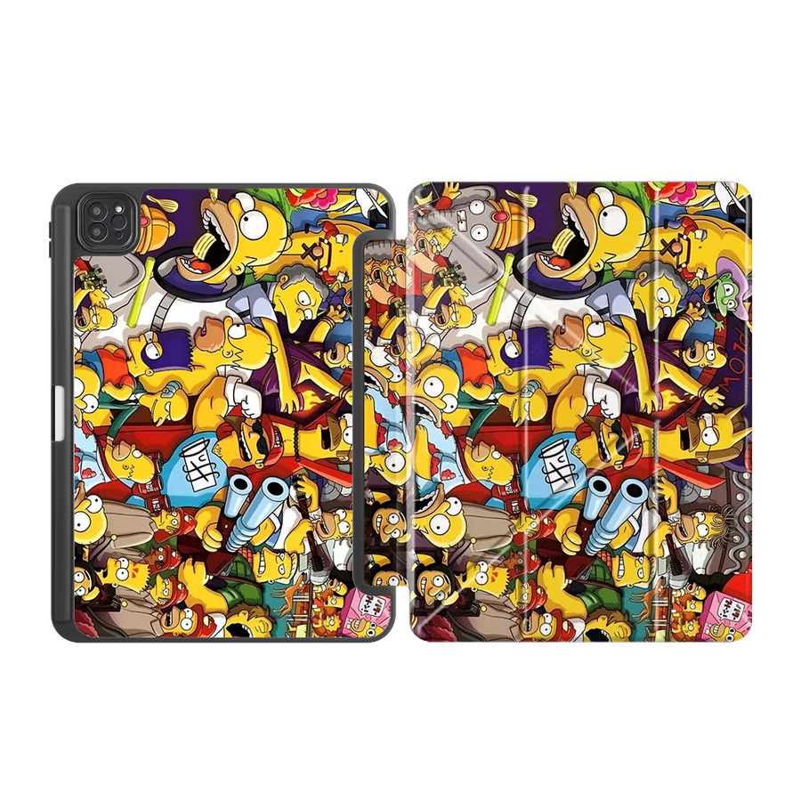 The Simpsons Homer und Bart Tablet-Hülle für Apple iPad Pro, Air und Mini in Multicolour - Bild 5