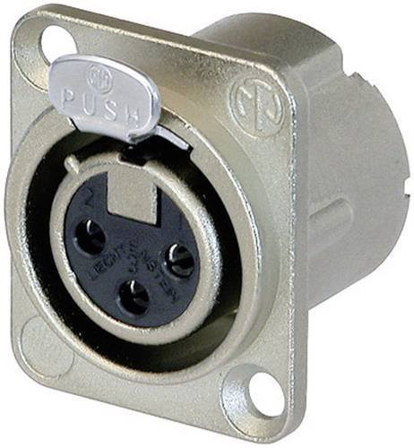 Neutrik NC3FD-LX XLR-Steckverbinder Flanschbuchse mit 3 Polen in Silber - Bild 1
