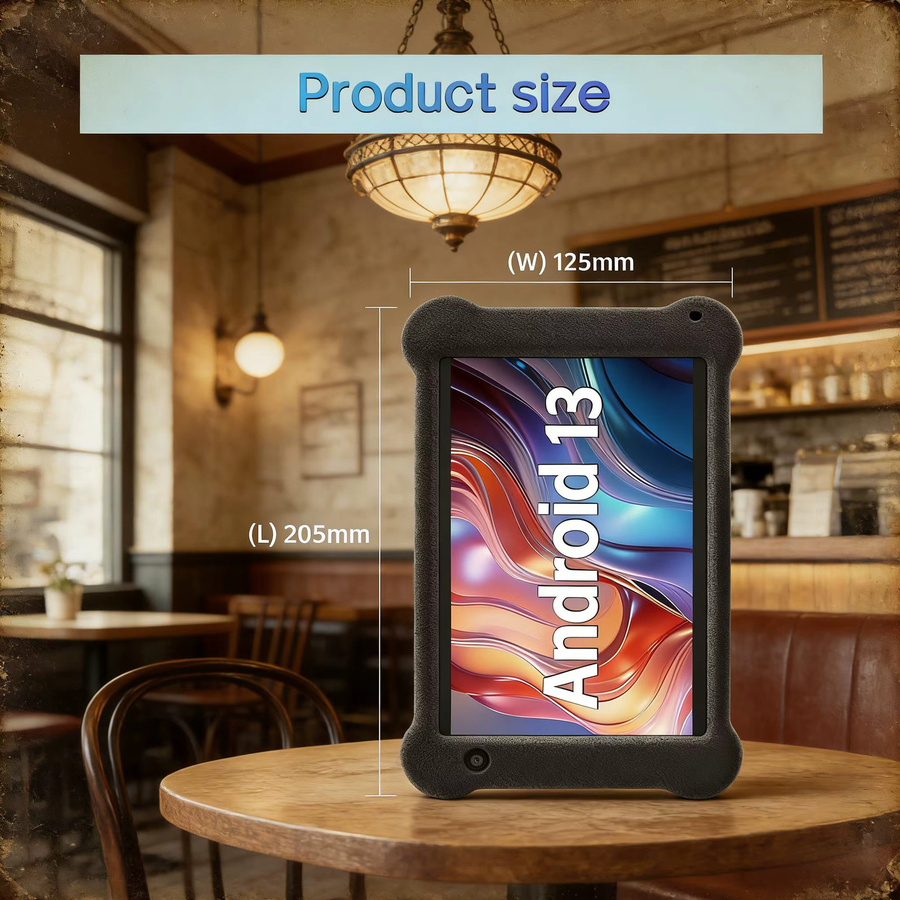 Paitanry Tablet 7 Zoll mit Android 13, 4GB RAM, 32GB ROM, IPS Display und stoßfestem Gehäuse in Schwarz - Bild 3