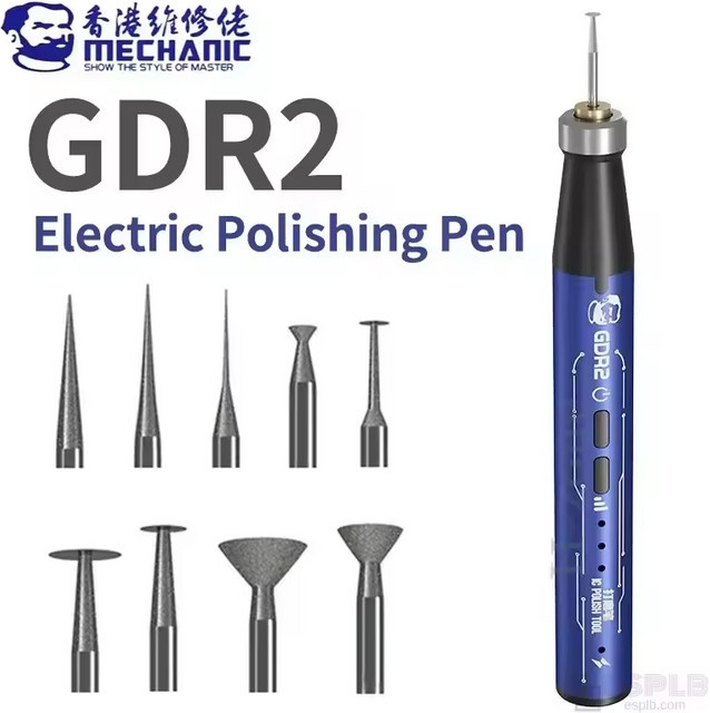 MECHANIC GDR2 3-Gang-Multifunktions-Elektro-Polierstift zum Bohren, Schneiden, Gravieren und Polieren von IC Chips und CPUs - Bild 1