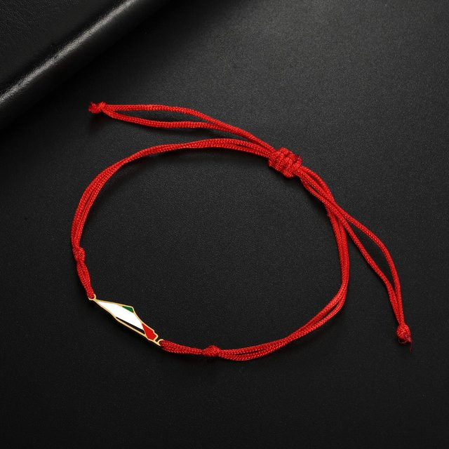 COOLTIME Armband Palästina Karte, Edelstahl, Silber, Unisex - Bild 1