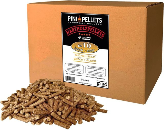 PINI Grillpellets Buche Erle Mix 10 kg - Bild 1