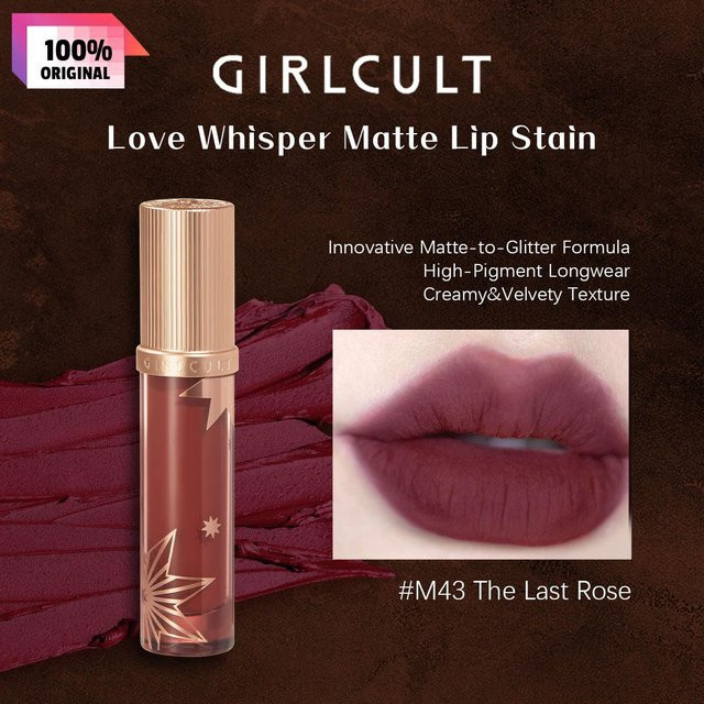 GIRLCULT Love Whisper Matter Lippen-Tint, M43 The Last Rose, 3,8g - Bild 1