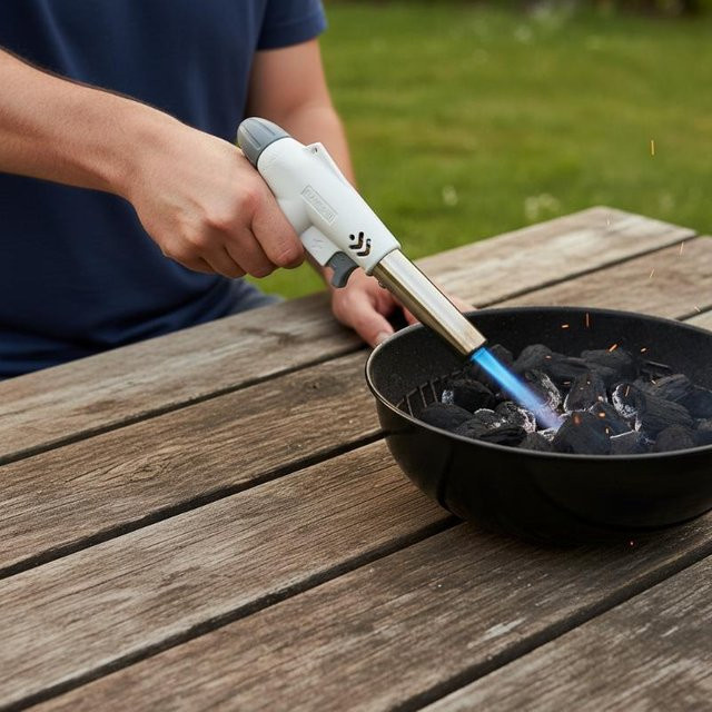 Eelhoe Einstellbarer Butanbrenner mit Automatischer Zündung und Präzisionskontrolle für BBQ, Outdoor und DIY - Bild 1