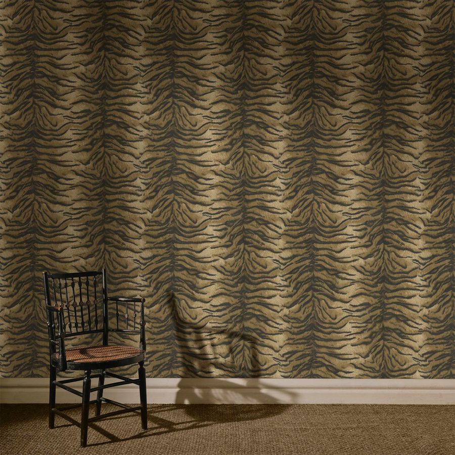 House of Hackney Tapete Caspian in Umber mit Animal Print im Boho-Stil, Farbe: Braun, Material: Vlies, FSC-zertifiziert - Bild 1