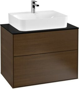 Villeroy & Boch Waschtischunterschrank Finion Wandmontiert Braun Matt B/T/H: 80 x 50,1 x 60,3 cm - Bild 1