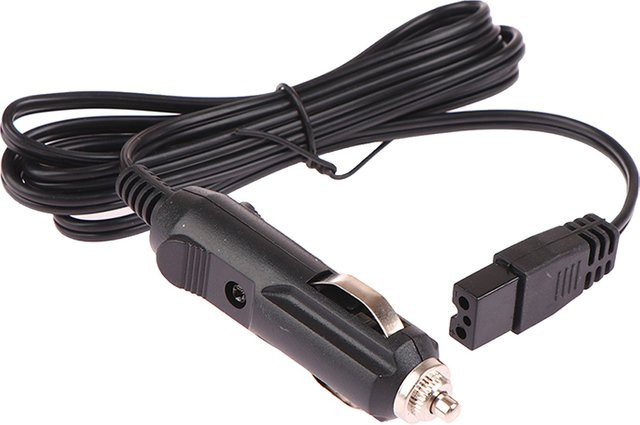 SHIDWJ Ersatz-Netzkabel für Auto-Kühlboxen und Mini-Kühlschränke, 12V DC, 2-poliger Barrel-Stecker, Länge: 2 m, Schwarz - Bild 1