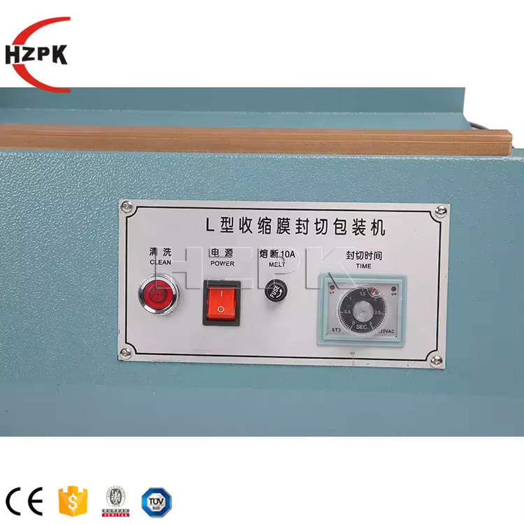 HZPK L-Typ Versiegelungsmaschine Blau, manuelle Verschließ- und Schneidemaschine für Kunststoff-Nylonfolien - Bild 2