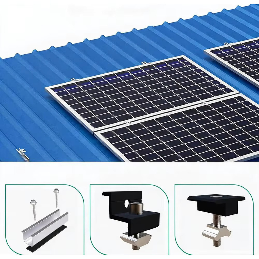 Solar-Dachmontageklemme aus Aluminium für Solarpanels 30-35mm zur Montage an Wohnmobilen, Booten und Wohnwagen - Bild 3