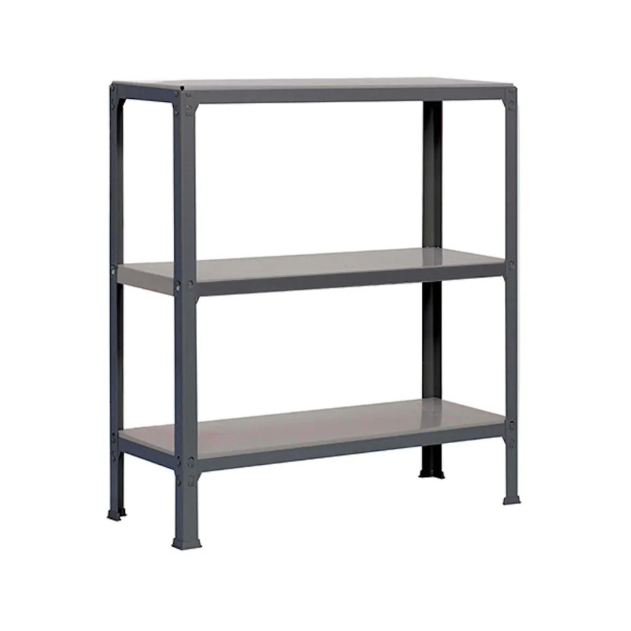 PROREGAL Wohnregal Living Koala aus Metall mit 3 Fachböden in Anthrazit, H x B x T: 90 x 100 x 30 cm - Bild 2