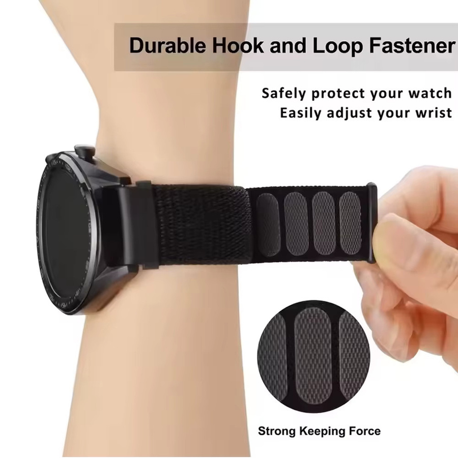 Amazfit Uhrenarmband Nylon, Schwarz - Bild 2