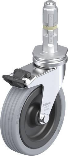 Blickle LRA-VPA 100G-FI-E02 Lenkrolle mit Feststeller in Grau und Schwarz, Rad-Durchmesser: 10 cm, Tragfähigkeit: 70 kg - Bild 1
