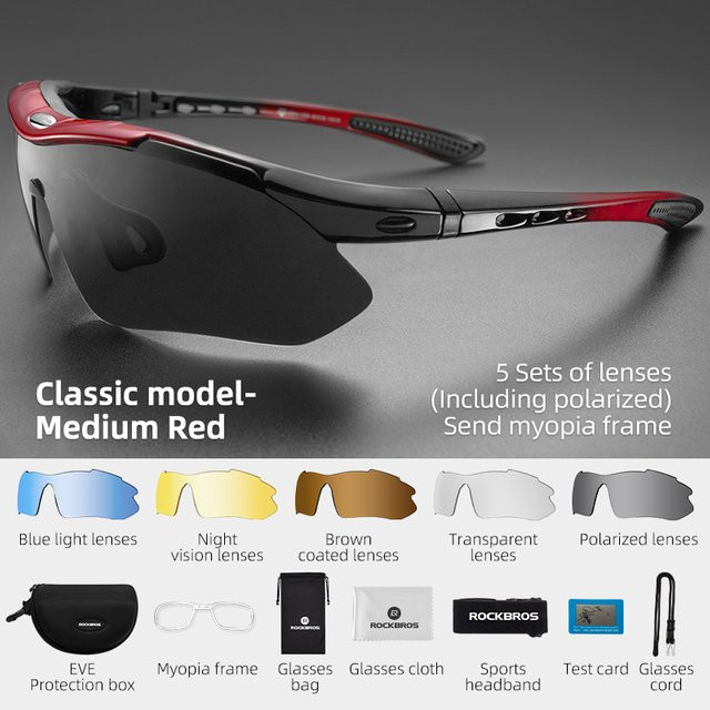 ROCKBROS Sportsonnenbrille, polarisiert, Herren, Vollrand - Bild 1