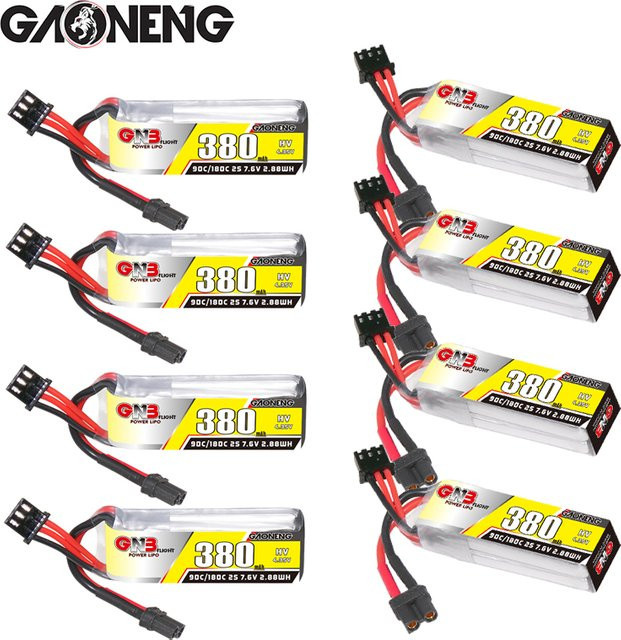 GNB 2S LiPo-Akku 7,6V 380mAh 90C/180C für Beta75X RC Quadcopter und FPV Racing Drohnen - Bild 1