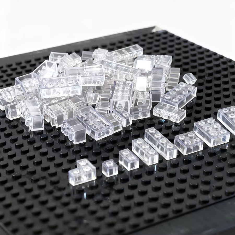 Monkey Man Mini Bricks Nachfüllpack mit 55 transparenten Bausteinen aus Kunststoff für kreatives Spielzeug - Bild 2