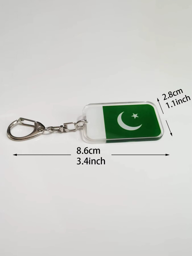 RSHCZY Anhänger Pakistan Flagge, Acryl, Unisex - Bild 4