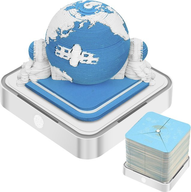 Super Six 3D Notizblock Do-It-Yourself Künstlerischer Block in Blau - Bild 1