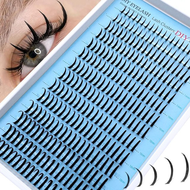 UMIRYAO Falsche Wimpern, Black, Wispy & Ultra Soft, Unisex - Bild 1