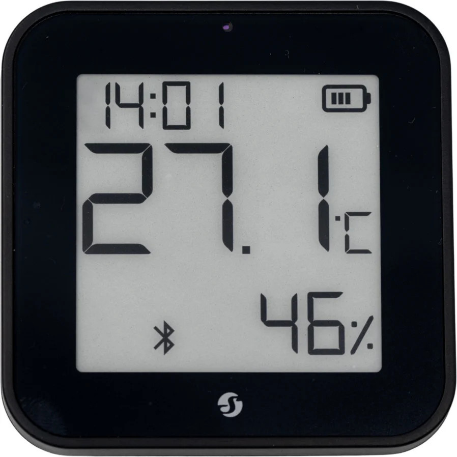 Shelly BLU H&T Display Multisensor in Schwarz mit Bluetooth - Bild 1