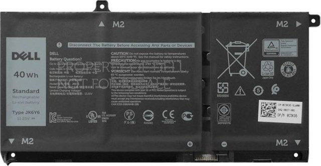 DELL Notebook-Akku 451-BCPU Li-Ion in Schwarz mit 40 Wh, 11,4 V und 3600 mAh für Latitude und Inspiron - Bild 1