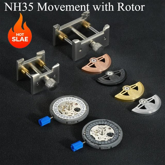 CHIICSMART NH35A Automatik Uhrwerk, Modifiziertes Mod-Set, Hammerrotor - Bild 1