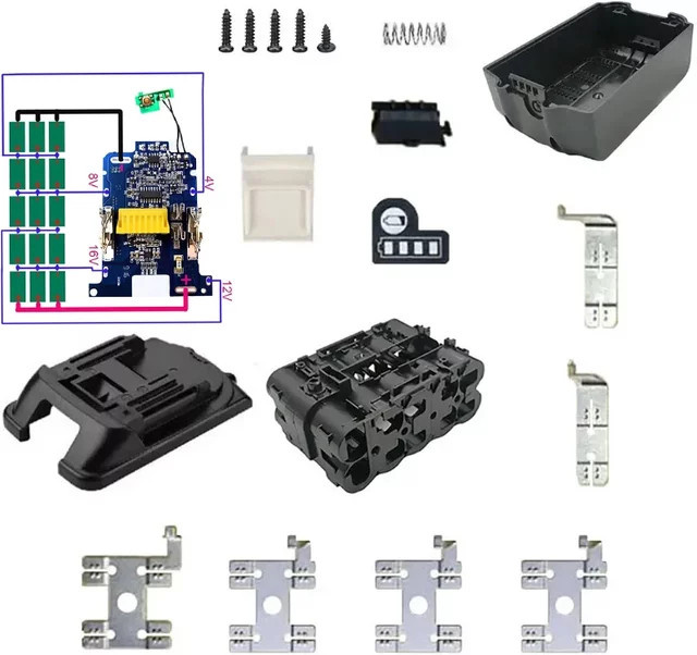 Verbesserte Ladeschutzplatine PCB im Kunststoffgehäuse für Makita 18 V Akku BL1840 BL1850 BL1830 BL1860B LXT 400 - Bild 1