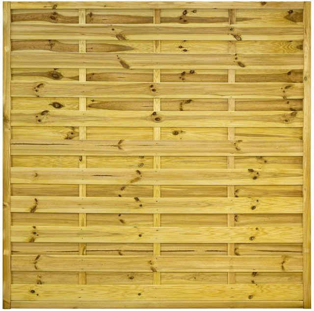 GartenLand Dichtzaun VARIO Gerade Holzzaun aus Kiefernholz in Grün, B/H: 180 x 180 cm, kesseldruckimprägniert - Bild 1