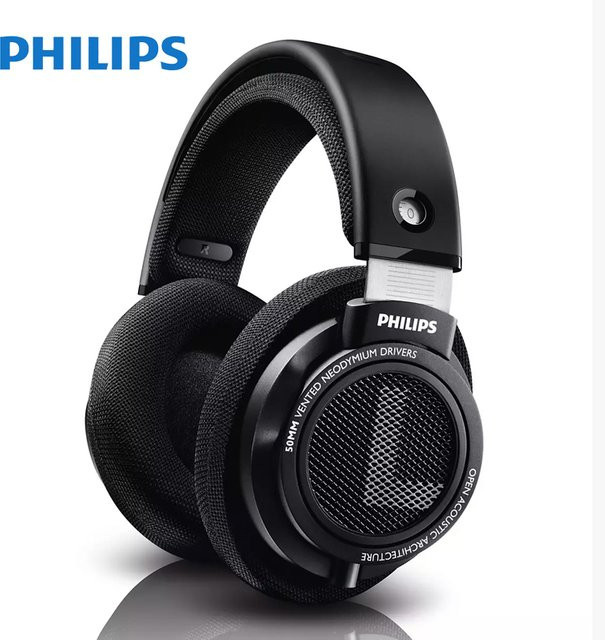 Philips SHP9500 HiFi Stereo Over-Ear Kopfhörer in Schwarz mit 3,5mm und 6,3mm Anschluss - Bild 1