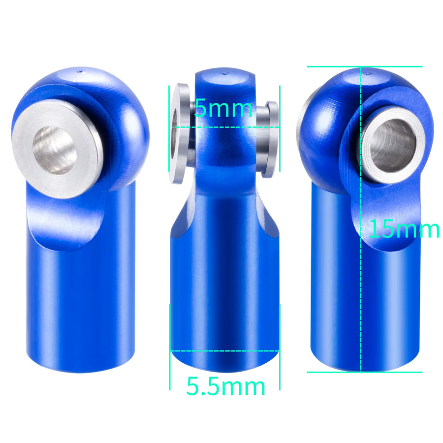 MIBIDAO Pivot Link Stangenende Kugeln Gelenkkopf, 10-teiliges Set, Metall - Bild 2
