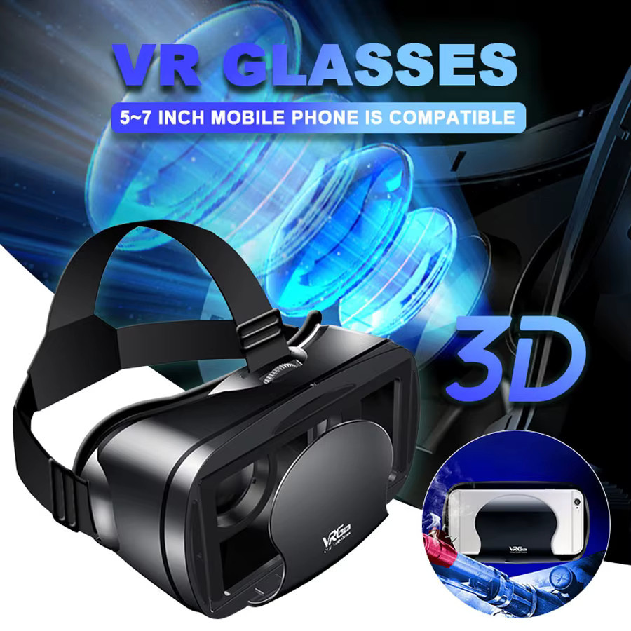 AyeBeau 3D-VR-Headset intelligente Virtual-Reality-Brille für Smartphones in Schwarz - Bild 4