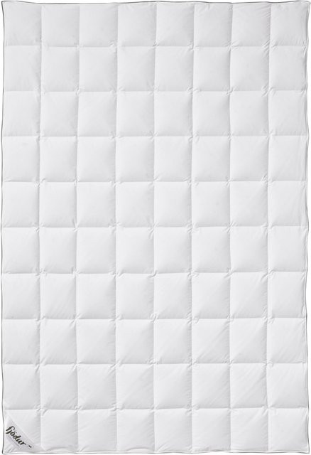 FJÖDUR Sommer-Daunendecke aus Daunen und Federn in Weiß, B/B: 155 x 220 cm - Bild 1