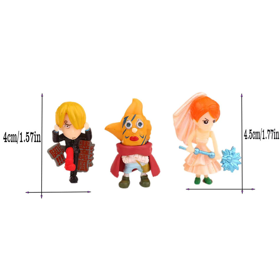 Bandai One Piece Anime-Figuren, 6-teiliges Set, Mini-Modelle - Bild 3