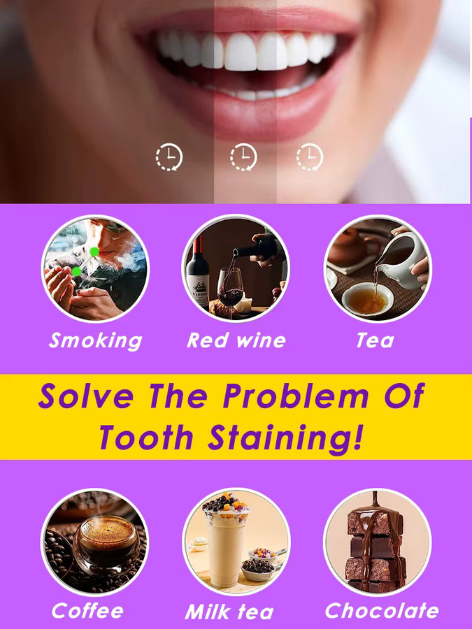 GlorySmile Purple Teeth Whitening Zahnpasta, aufhellende Essenzpflege - Bild 4