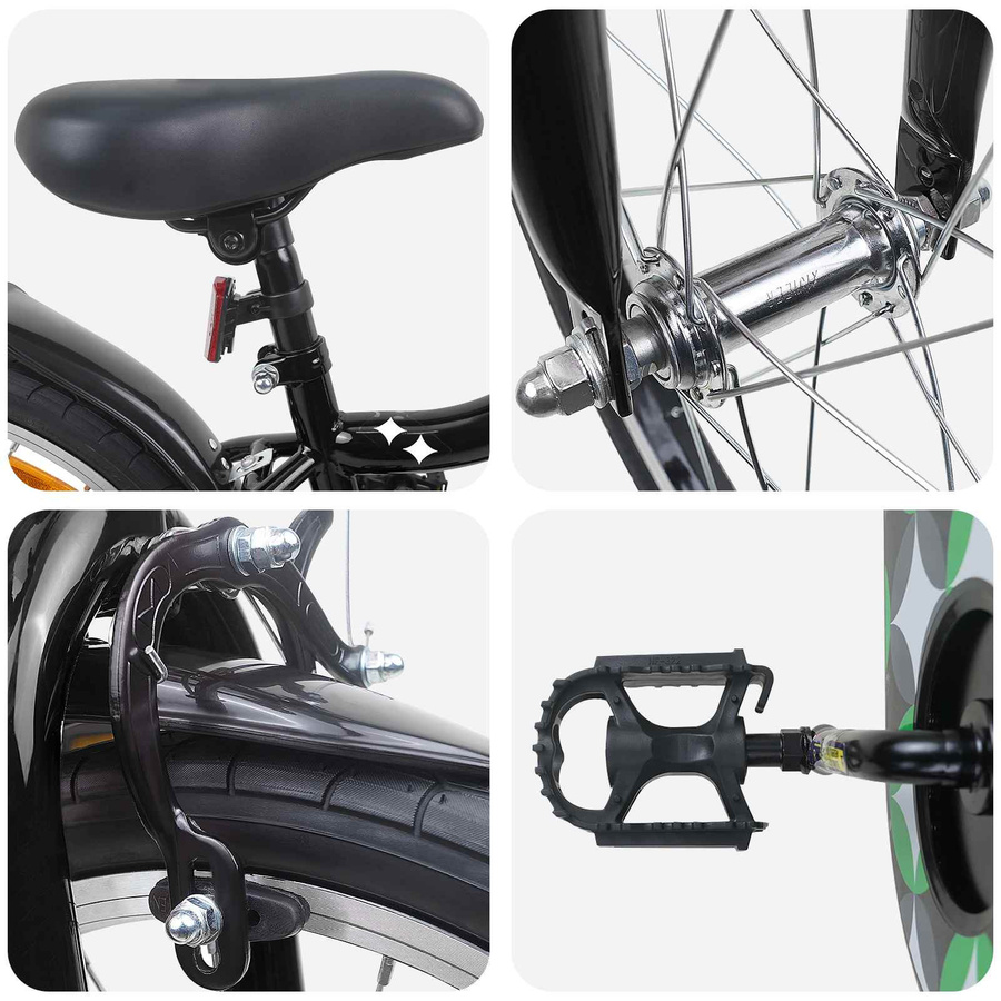 VD Home Furnishing Kinderfahrrad 18 Zoll Schwarz - Bild 1