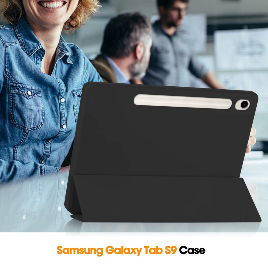 Tablet-Hülle für Samsung Galaxy Tab S10 Lite S10 FE S9 FE S8 S7 Plus FE S6 Lite S11 mit Stifthalter in Blau und Schwarz - Bild 6