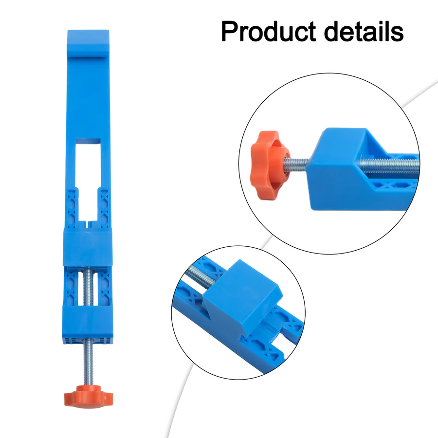 DAZZLEEX Einstellbare Schneidemaschine Führungsschiene in Blau für präzise Holzbearbeitung mit Kantenpositionierer und Werkzeugführung für Kreissägen und Fräsen - Bild 4