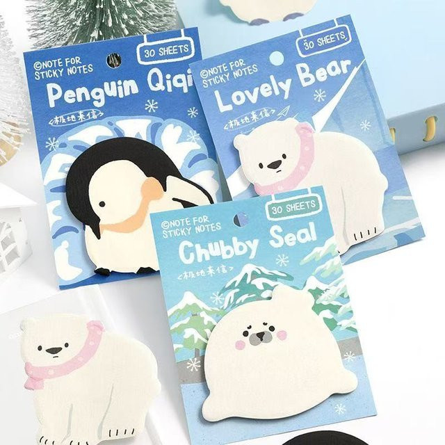 Polar Letter Series Kawaii Tier-Tagebuch für Schule und Büro aus Papier - Bild 1