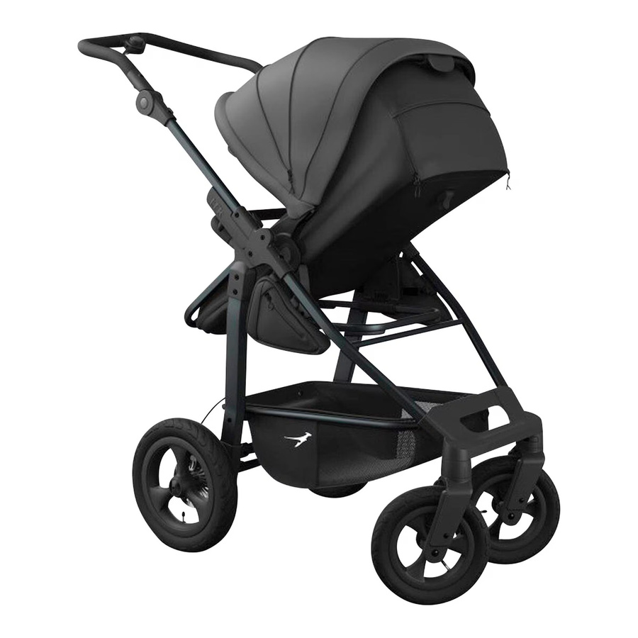 tfk Kombikinderwagen mono 4 in Grau und Schwarz mit Sportsitz und Babywanne - Bild 3