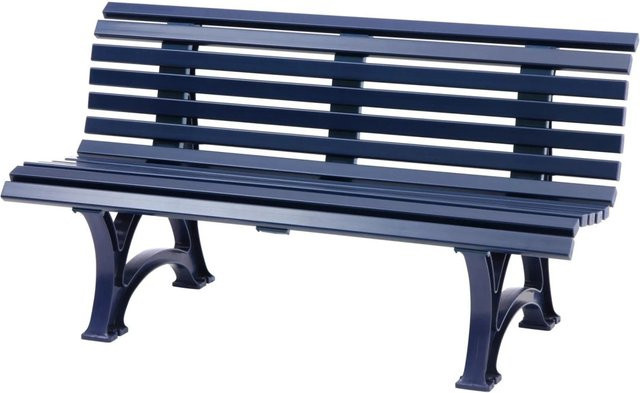 PROREGAL Gartenbank Jamaika 3 Sitzer in Blau aus UV-beständigem Witterungskunststoff, H x B x T: 80 x 150 x 64 cm - Bild 1