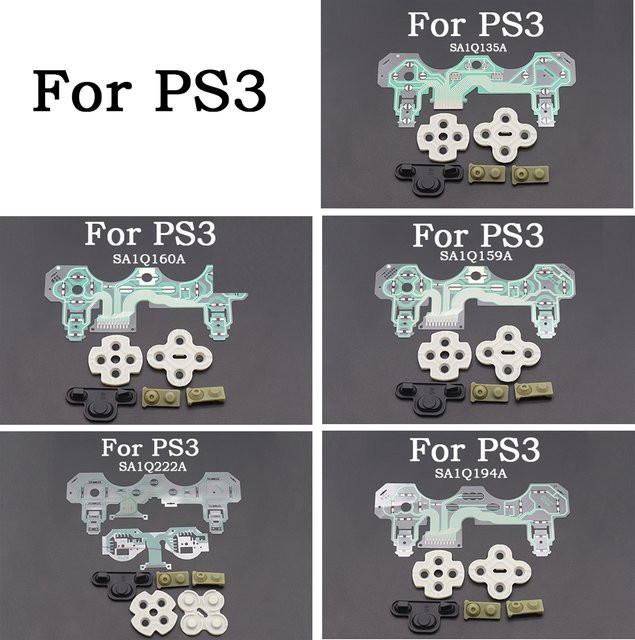 TingDong Leitfähiger Gummi und Film für PS3 Controller Modelle SA1Q135A SA1Q159A SA1Q160A SA1Q194A SA1Q222A in Multicolor - Bild 1